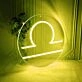 Libra Zodiac Sign Neon