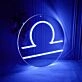 Libra Zodiac Sign Neon