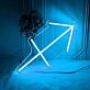 Sagittarius Zodiac Sign Neon