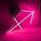 Sagittarius Zodiac Sign Neon