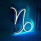 Capricorn Zodiac Sign Neon