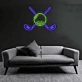 Golf Club Set Neon Sign