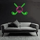 Golf Club Set Neon Sign
