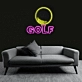 Customize Golf Ball Icon Neon Sign