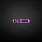 'Battery out' neon sign