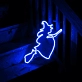 Halloween Flying Ghost Neon Sign