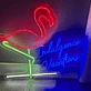 Customize Indulgence Vacations Flamingo Neon Sign