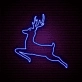 Christmas Reindeer Neon Sign