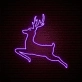 Christmas Reindeer Neon Sign