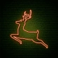 Christmas Reindeer Neon Sign