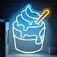 Sweet Cone Ice Cream Neon Sign
