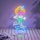 Skateboarding Ice Cream Neon Sign