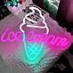 Customize Delightful Ice Cream Cone Neon Sign