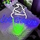 Customize Delightful Ice Cream Cone Neon Sign