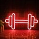 Gym Dumbbell Neon Sign
