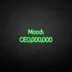 Mood CEO neon sign