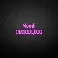 Mood CEO neon sign