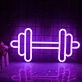 Gym Dumbbell Neon Sign