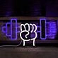 Gym Hand Holding Dumbbell Style 1 Neon Sign