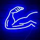 Muscle Line Art Arm Style 1 Neon Sign