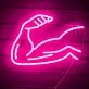 Muscle Line Art Arm Style 1 Neon Sign