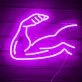 Muscle Line Art Arm Style 1 Neon Sign