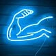 Muscle Line Art Arm Style 1 Neon Sign
