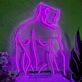 Muscle Line Art Back Neon Sign