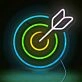 Archery Target Neon Sign