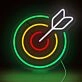 Archery Target Neon Sign