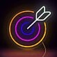Archery Target Neon Sign
