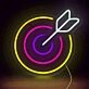 Archery Target Neon Sign