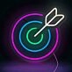 Archery Target Neon Sign