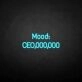 Mood CEO neon sign
