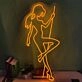 Pole Dancing Woman Neon Sign