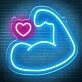 Bodybuilding Muscular Arm Neon Sign
