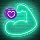 Bodybuilding Muscular Arm Neon Sign