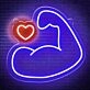 Bodybuilding Muscular Arm Neon Sign