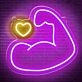 Bodybuilding Muscular Arm Neon Sign