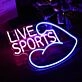 Customize Live Sports Muscle Line Art Arm Neon Sign