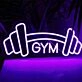 Customize Gym Barbell Neon Sign