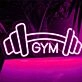 Customize Gym Barbell Neon Sign