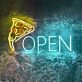 Customize Pizza Open Neon Sign