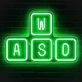 Gaming Keyboard Keys Neon Sign