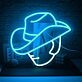 Hat Wearing Face Neon Sign