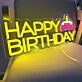 HAPPY BIRTHDAY Celebration Neon Sign