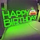 HAPPY BIRTHDAY Celebration Neon Sign