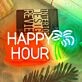 HAPPY HOUR Holiday Celebration Neon Sign