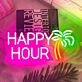 HAPPY HOUR Holiday Celebration Neon Sign