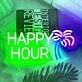 HAPPY HOUR Holiday Celebration Neon Sign